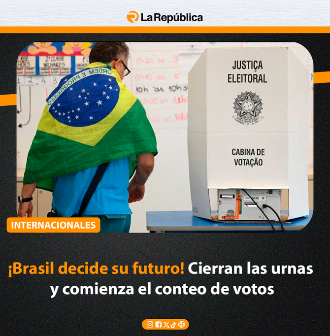 ¡Brasil decide su futuro! Cierran las urnas y comienza el conteo de votos - Cover Image